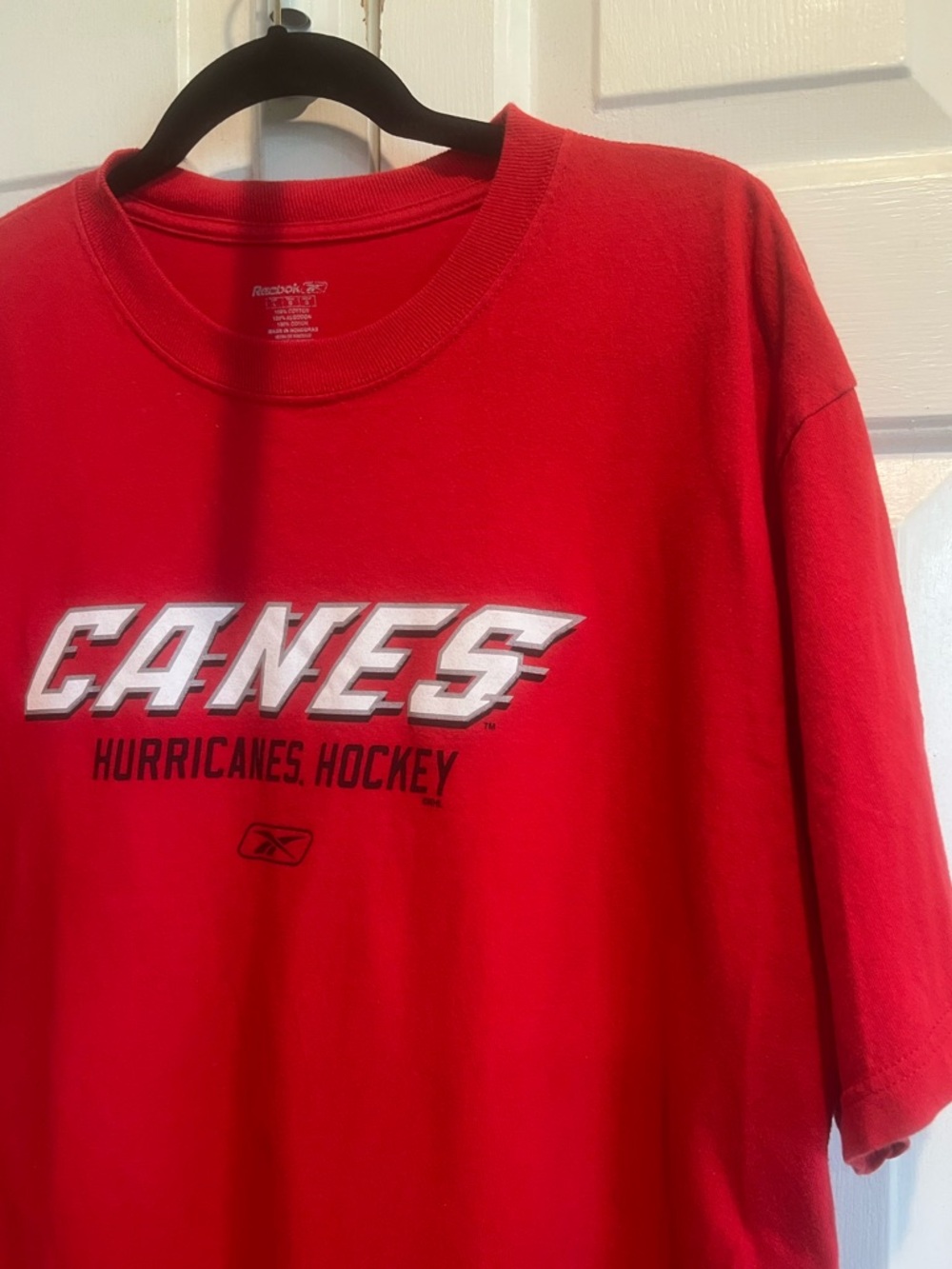 NHL❤️Canes / Hurricanes Hockey Red Graphic Tee, Short Sleeve
